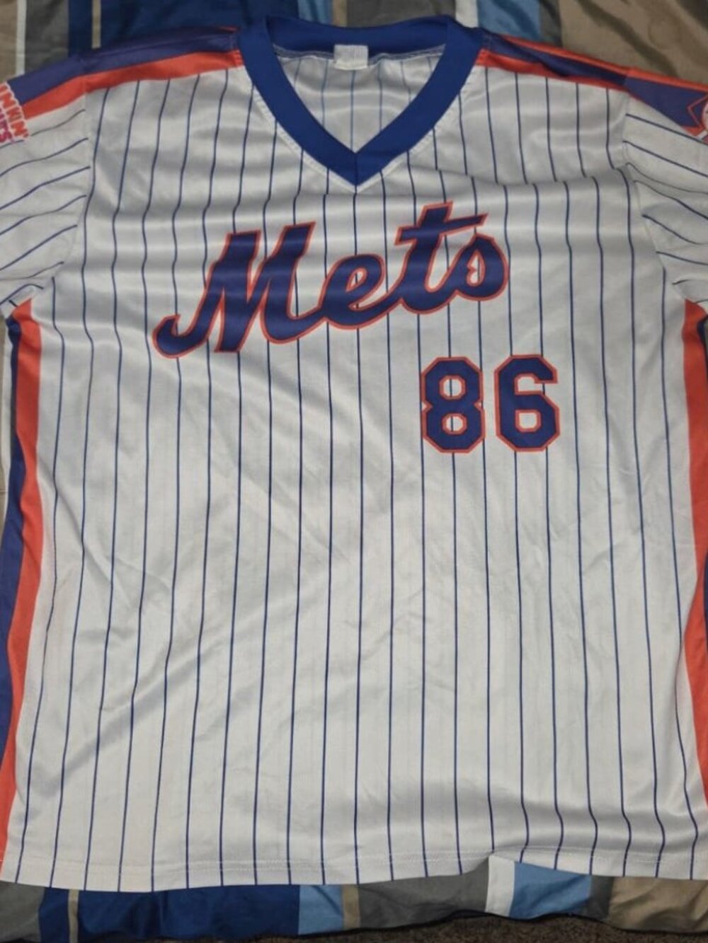 New York Mets 1986 Retro Jersey - 25th Anniversary Dunkin' Donuts SGA - Size XL
